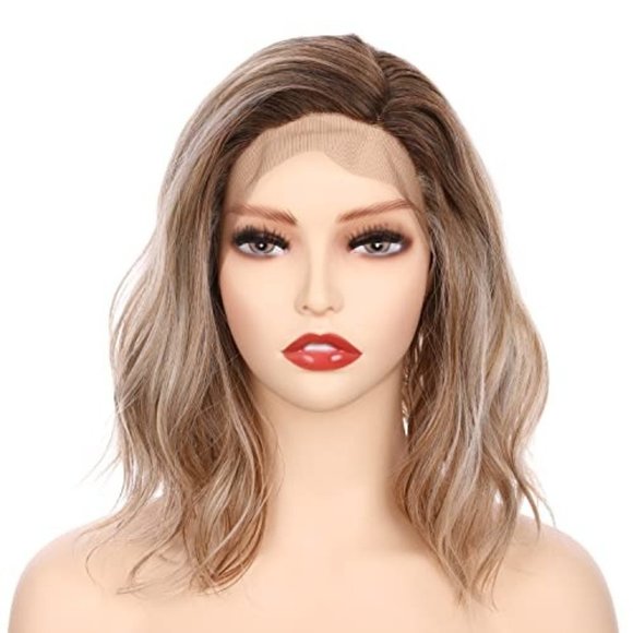 Short Bob Wavy Side Part Lace Front Wig -OT8/386/624